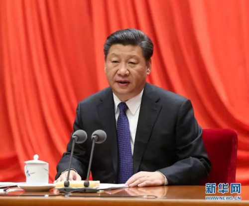 圖為：2016年1月12日，中共中央總書記、國(guó)家主席、中央軍委主席習(xí)近平在中國(guó)共產(chǎn)黨第十八屆中央紀(jì)律檢查委員會(huì)第六次全體會(huì)議上發(fā)表重要講話。